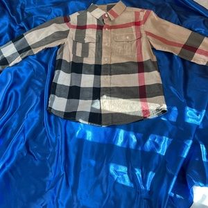 Burberry long sleeve boys shirt